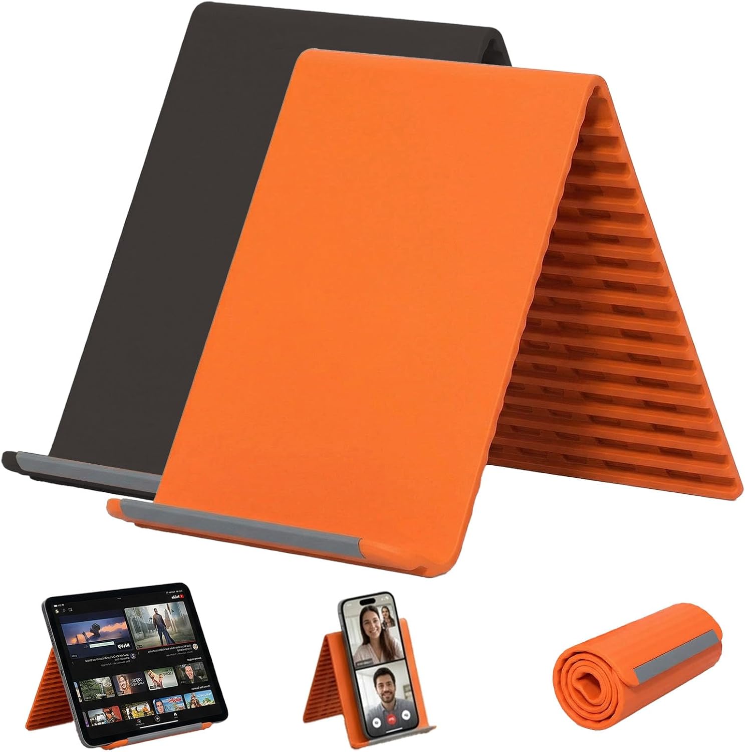 Essential Tablet Accessories - 휴대용 실리콘 휴대폰 홀더, 자유롭게 구부려