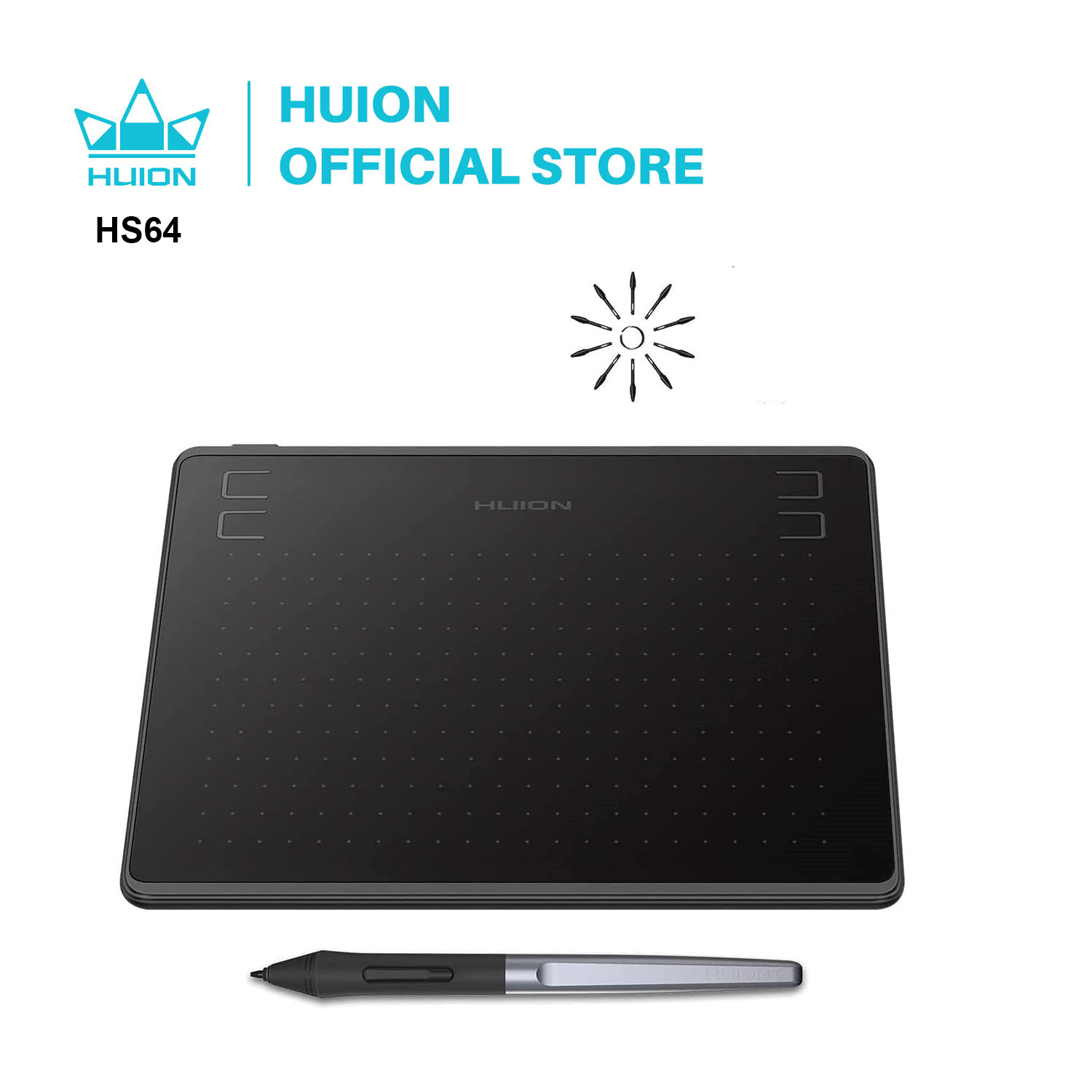HUION HS64 6x4 인치 그래픽 그리기 태블릿  - Graphic Tablet Accessories 리뷰 및 가격