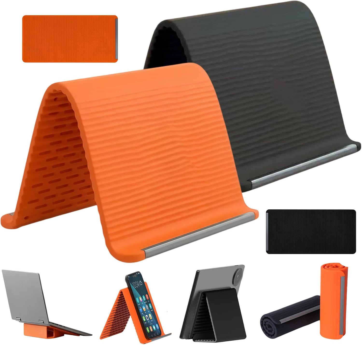 창의적인 접이식 변형 스탠드, 휴대용 실리콘 데스크탑  - Essential Tablet Accessories 리뷰 및 가격